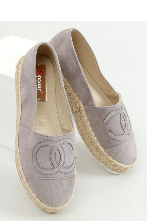 ESPADRYLE CHANELKI SZARE T379P GREY - Inello