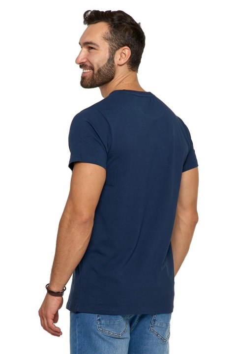 Tshirt Męski Model OTS1500-003 Navy - Moraj